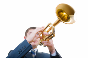 blowing trumpet300